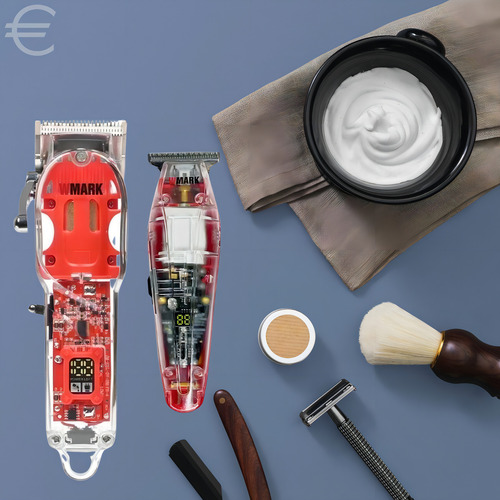 Máquina De Cortar Cabelo E Máquina De Acabamento Wmark