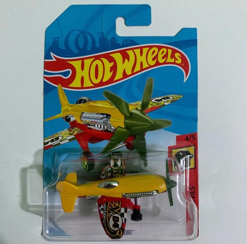 Hot Wheels Mad Propz 04 Avioneta Amarillo 2017