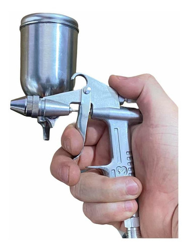 Pistola Pintura Gravidade Bico 0,5mm Ar Direto/reservatório