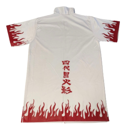 Imagen 9 de 10 de Naruto Cosplay Bata Minato Hokage + Banda + Kunais + Collar