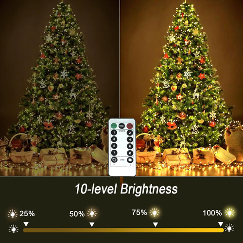 Luces Led Mini 100 Para Decoración Navidad 11m Impermeables