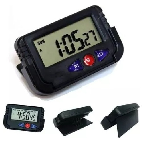 Reloj Digital Portable Automovil Carro Alarma Cronometro 