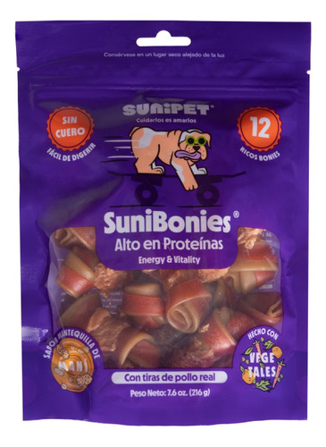 Snacks Perros Sunibonies Energía Y Vitalidad 216gr