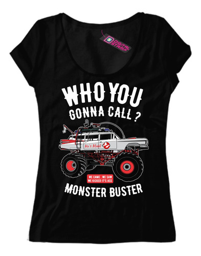 Remera Mujer Monster Buster Rockabilly Garage T170 Premium