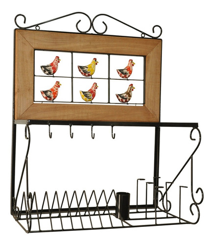 Imagem 3 de 6 de Escorredor De Pratos 60cm Mais Vendido Rústico Oferta