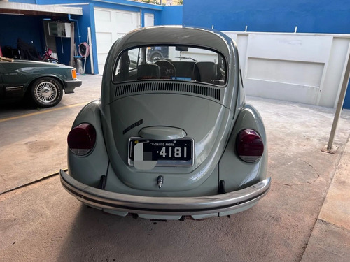 Vw Fusca 1981 1300l Cinza Carrara Placa Preta Raro Estado