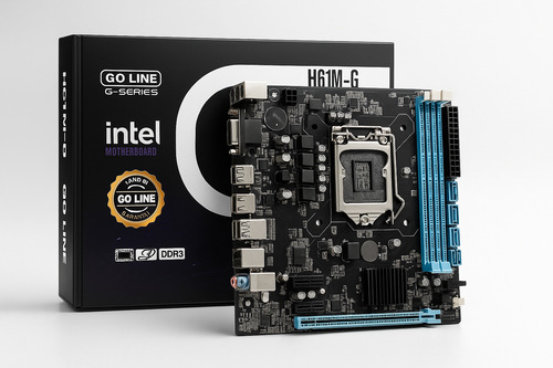 Placa Mãe Goline H61m-g 1155 Ssd M.2 Usb 3.0 Ddr3 Hdmi Vga