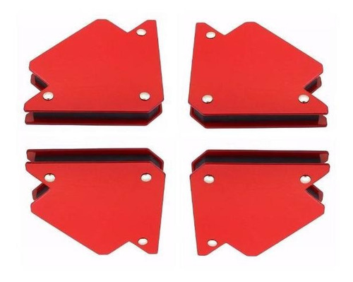 Pack 4 Escuadras Magnéticas Soldar 25 Lbs