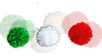 Comprar Papel Picado Pompones En Papel Picado Tricolor, Paq 3 Piezas