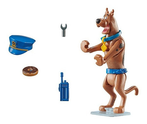Figura Playmobil 3 Scooby Doo Policía, Bombero Y Rescatista
