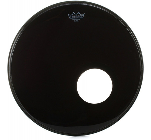 Parche Bombo Remo Ebony Usa De 20 Powerstroke 3 Con Agujero