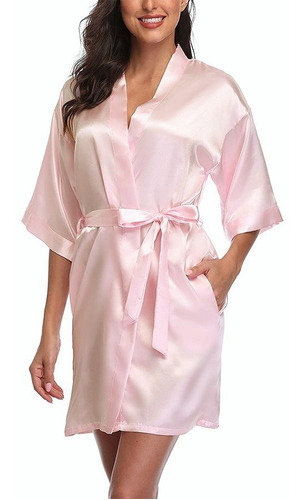 Batas Para Novias, Damas, Sin Bordado Pijamas Dama Satin