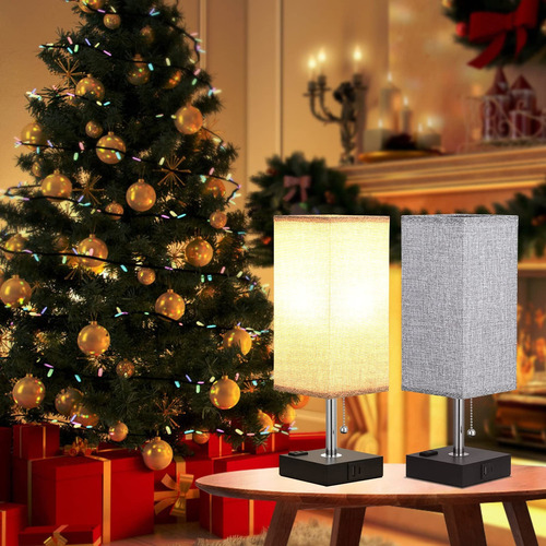 Luminárias De Mesa Led De 3 Cores Com Holofote E Usb-c