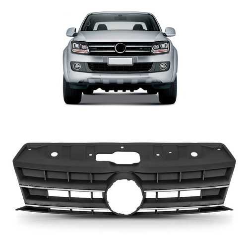 Grade Radiador Amarok 2013 2014 2015 2016 Friso Cromado