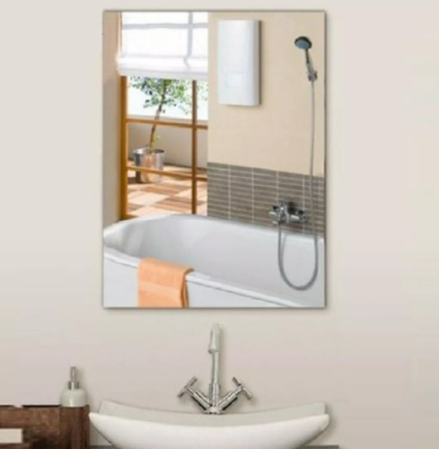 Espelho 60x40 Decorativo Banheiro/sala Vidro 3mm Moldura Dupla Face