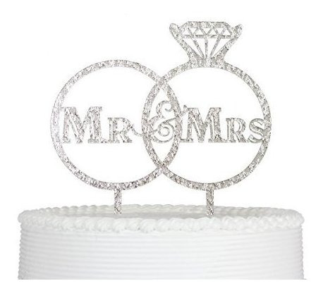 Bride And Groom Cake Topper, Mr And Mrs Sign For 4r2qk