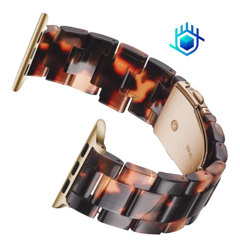 Imagen 4 de 8 de Correa Extensible Tipo Resina Para Apple Watch Premium +mica