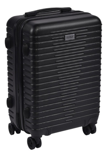 Valija De Mano Carry On Rígida Abs 20 4 Ruedas 360º Tedge Color Negro