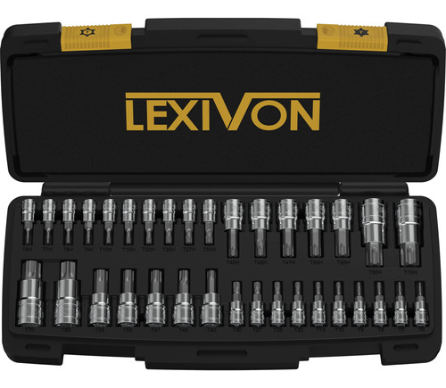 Lexivon Master Torx - Juego De Dados De Brocas, Acero De Ale