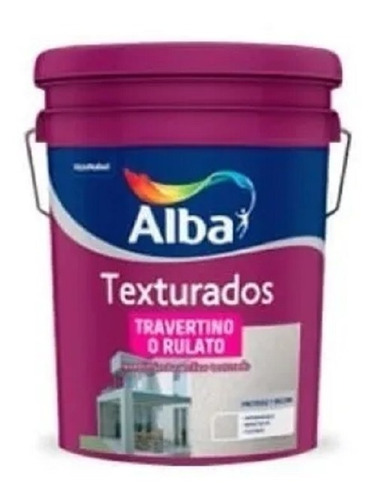 Imagen 1 de 8 de Texturado Travertino Fino Base Intensa Alba X 30 Kg