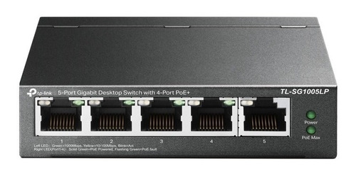 Switch Tp-link Gigabit Ethernet Tl-sg1005lp 5 Puertos 10gbit