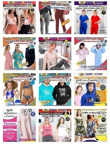 Imagen 6 de 10 de Promo Pack 2 Patrones Soryferc Ya Cortados