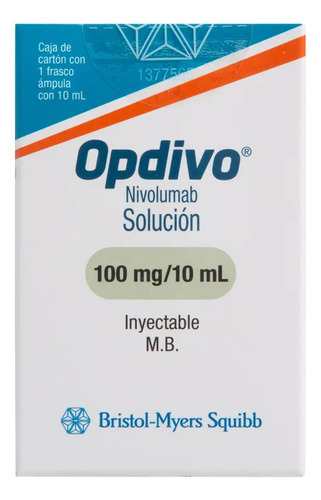 Opdivo 100mg/10ml Caja 1 Frasco Ámpula 10ml Solución Inyecta