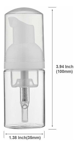 20 Botellas De Jabón De 30 Ml Con Dispensador De Espuma