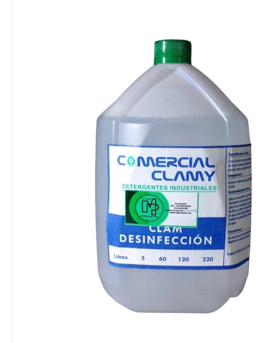 Detergente Industrial Clam Desinfección 5 Litros 