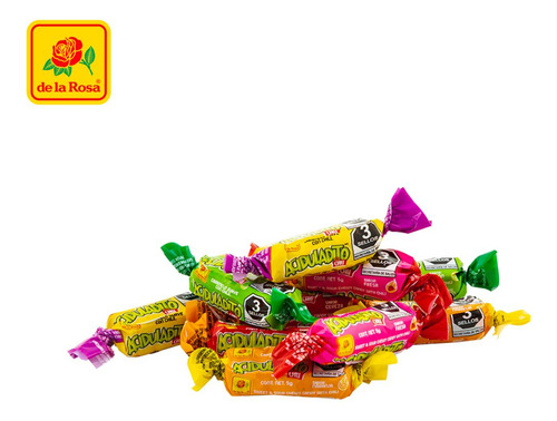 Caramelo Suave Aciduladito Con Chile 100 Piezas De La Rosa