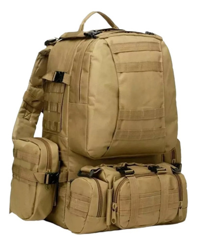 Mochila Táctica Militar Desmontable 50 Litros 3 Piezas