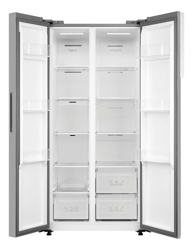 Outlet Geladeira Side By Side 442l Inverter Cor Inox Conecta