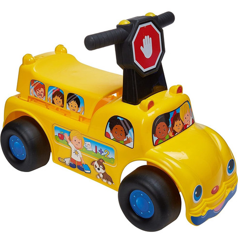 Fisher-price Autobús Escolar Push N Scoot Paseo, 1 - 3 Años