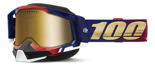 Racecraft 2 Snowmobile Goggle United - True Gold Lens Color De La Lente Dorado Talla Unitalla