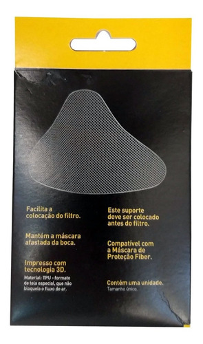 Suporte Em Tpu Para Máscara Fiber Knit 3d Tamanho M E G