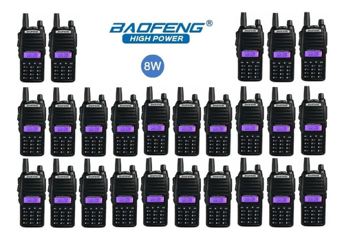 25pz. 8w Radio Baofeng Uv-82 Hp Vhf/uhf  Máxima Potencia