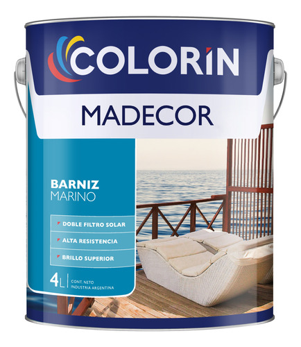Colorin Madecor Marino Brillante Doble Filtro 4l