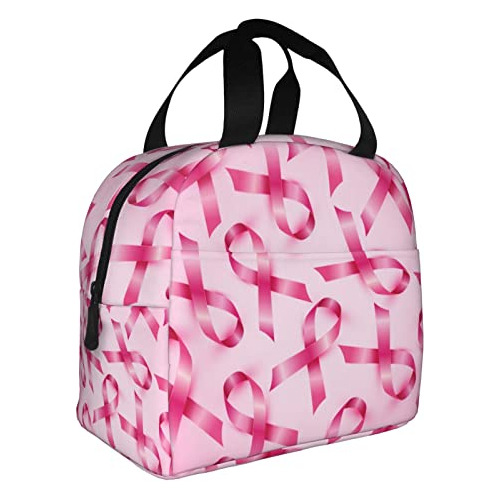 Voohddy Pink Ribbon Awareness Month Aislado Bolsa De 34dhn