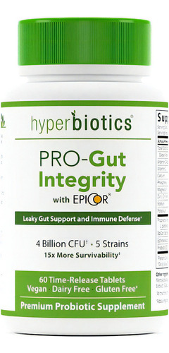 Hyperbiotics Pro-gut Integrity Con Epicor Probioticos 60 Tab Sabor Sin Sabor