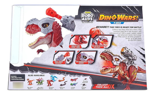 Robo Alive Dino Wars T- Rex - Figura Robótica