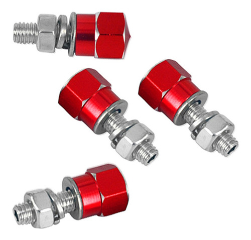 Imagen 1 de 8 de Tornillos De Perno Del Marco De La Placa De Matrícula Rojo