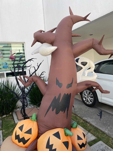 Halloween Inflable / Árbol Terrorífico Y 2 Fantasmas / 2.5 M