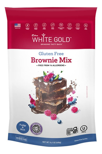 Extra White Gold Brownie Mix - Para Hornear Pasteles, Cupcak