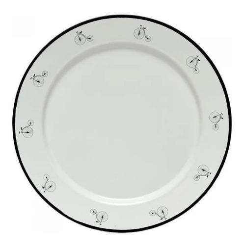 Imagen 4 de 7 de Set P/2 Bici Vajilla Enlozada Plato Playo Bowl Jarro Postre