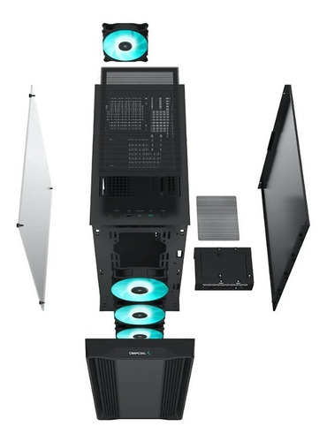 Gabinete Deepcool Cc560 Alto Flujo De Aire 4 Coolers 120mm !