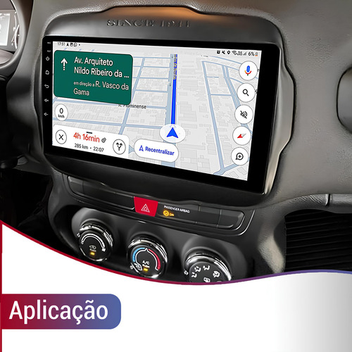 Multimídia 9 Android Carplay Jeep Renegade 2015/2022 Canbus