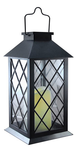 Lumabase 94001 tudor  farol Solar Con Vela Led, Color Negro