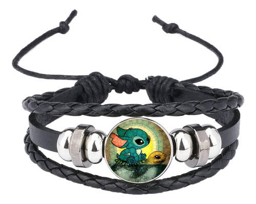 Suverch Pulsera De Dibujos Animados, Pulsera De Cuero Tejida