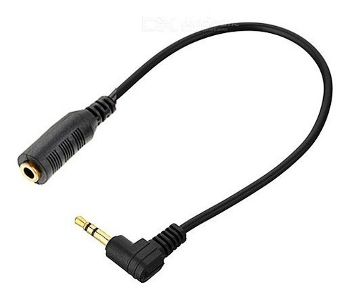 Adaptador Estereo Miniplug 3,5 Macho 90 Grados A 3,5 Hembra