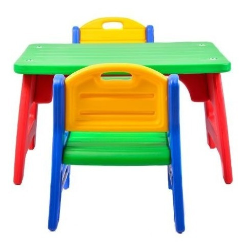 Imagen 3 de 9 de Mesa Y Silla Infantil Rodacross Mesita Y 2 Sillas Planeta